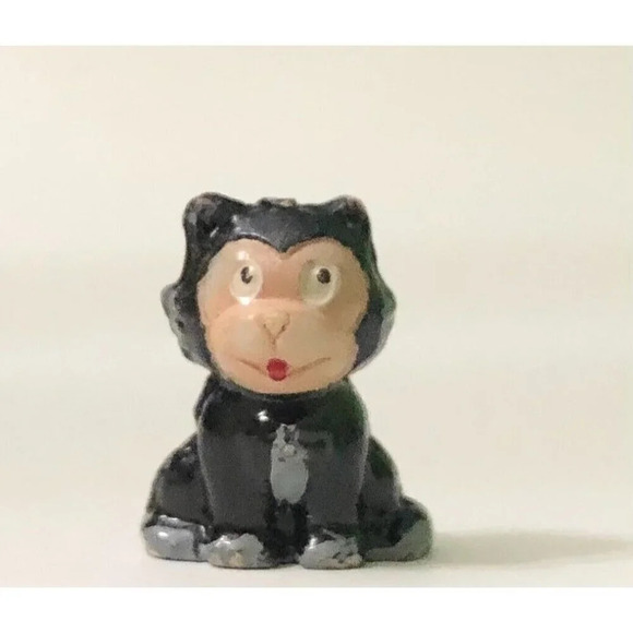 Vtg Marx Tinykins Hanna Barbera Pinocchio Figaro  Cat Mini Figure Hand Painted - Picture 11 of 12